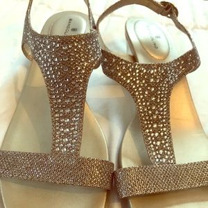 Bandolino wedges with rhinestones